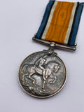 Original World War One British War Medal, Dvr. Chamberlain, Army Service Corps