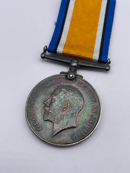 Original World War One British War Medal, Dvr. Burnett, Army Service Corps