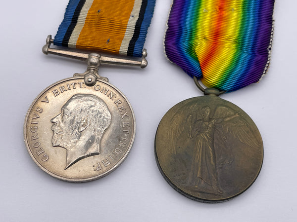Original World War One Medal Pair, Dvr Thurlwell, Army Service Corps