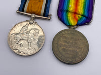 Original World War One Medal Pair, Dvr Thurlwell, Army Service Corps