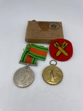 Original Two War Family Medal Grouping, West Yorks R., Killed in Action and Home Guard