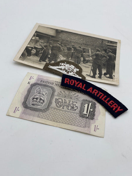 Small Grouping of Royal Artillery Items, World War Two