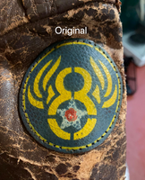 8th Air Force Patch, Stencilled onto Leather
