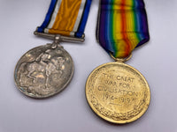 Original World War One Medal Pair, Dawson, Royal Navy