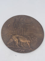 Original World War One Medal Pair and Death Plaque, Pte Fuller, Suffolk Regiment