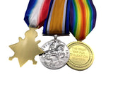 World War One Medal Trio, 1914/15 Star, British War And Victory Medals