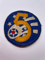 Original World War Two American 5th Army Air Force Patch