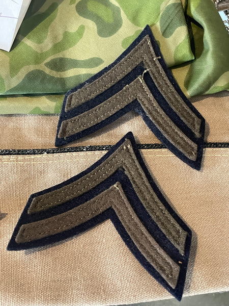 Original World War Two Era American Corporal Stripes/Chevrons