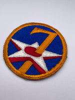 Original World War Two American 7th Army Air Force Patch
