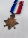 Die Struck Replica World War One 1914 "Mons" Star, Well Known Copy, Sjt Pattison, Royal Welsh Fusiliers