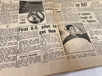 Original World War Two Newspaper, Daily Mirror (26 August 1942), Duke of Kent Killed in Flying Accident