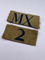 Original World War Two Home Guard Formation Patch, MX2 - 2nd Battalion (Hounslow) Home Guard