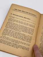 Original World War Two Era American Book, "Your Postwar Job", 1944 Dated