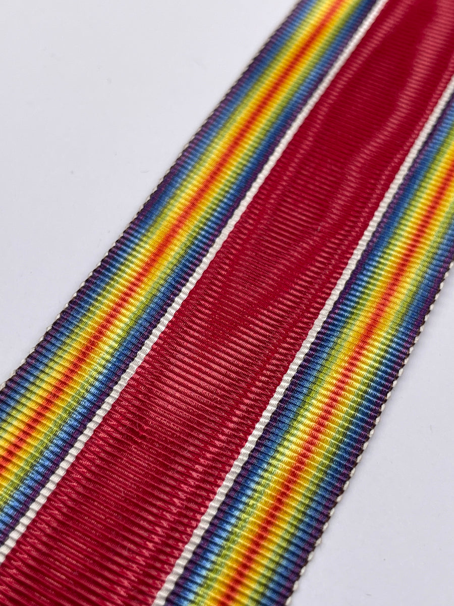 American World War Two Victory Medal Ribbon, Full Size – Hornbeam Militaria