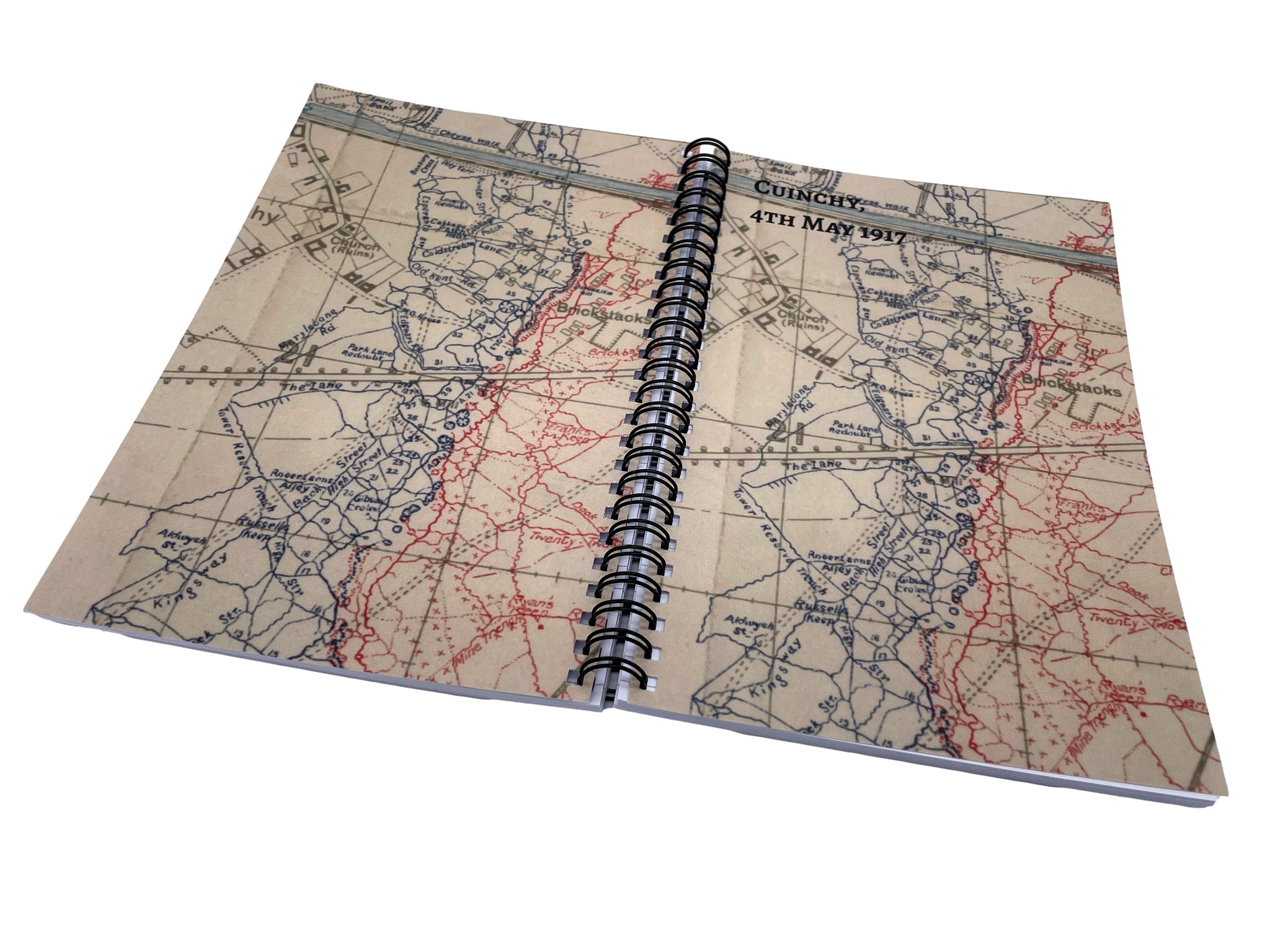 Trench Map Notebook, Cuinchy, 4th May 1917, A5, 80 Pages – Hornbeam ...