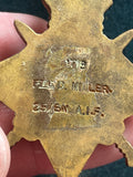 Original World War One Medal Trio, Pte Miller, 25th Battalion Australian Imperial Force, Gallipoli Connection, AWOL then Killed In Action