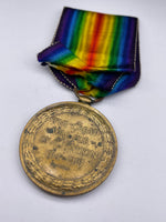 Original World War One Victory Medal, Pte Thayer, Killed in Action on the Somme with 29th Canadian Infantry